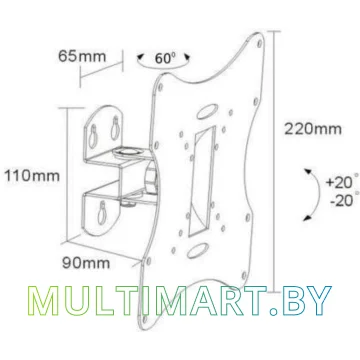 Кронштейн Maclean MC-501A B (черный) картинка 3